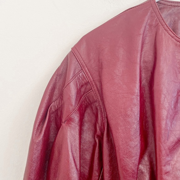 Ulla Johnson Briar Leather Jacket in Mahogany S - Picture 8 of 16